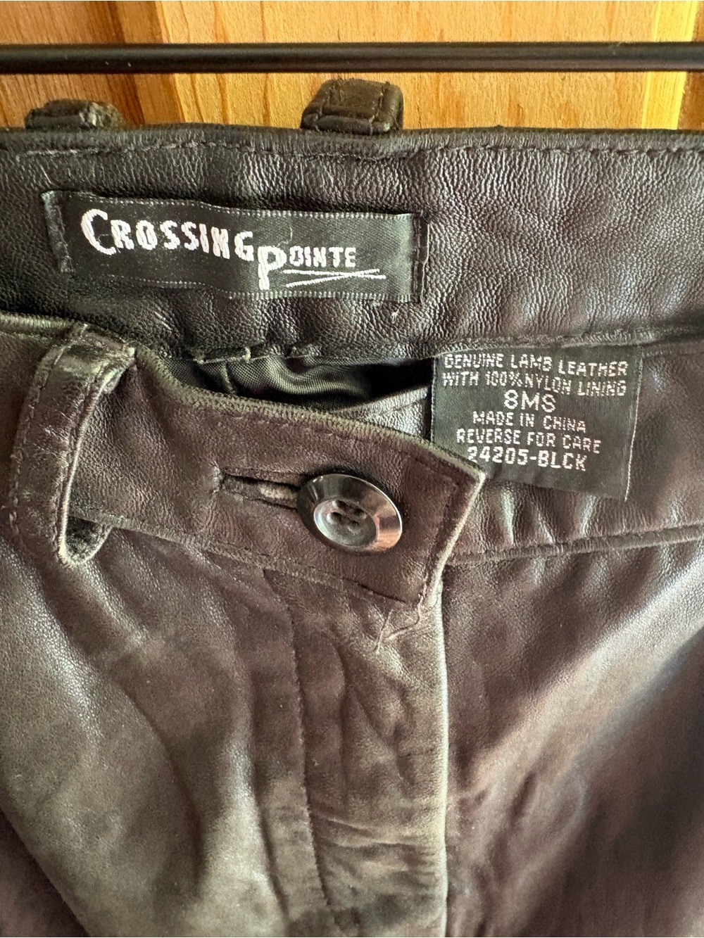 Genuine Leather Pants | Christopher & Banks | Size 8/Medium - Picture 2 of 5